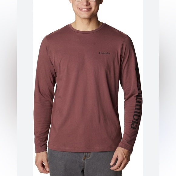 NWT COLUMBIA Thistletown HillsMen’s Long Sleeve Logo tee Size XXL/2TG - Picture 1 of 11